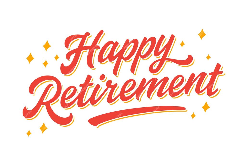 Image showing a Happy Retirement banner